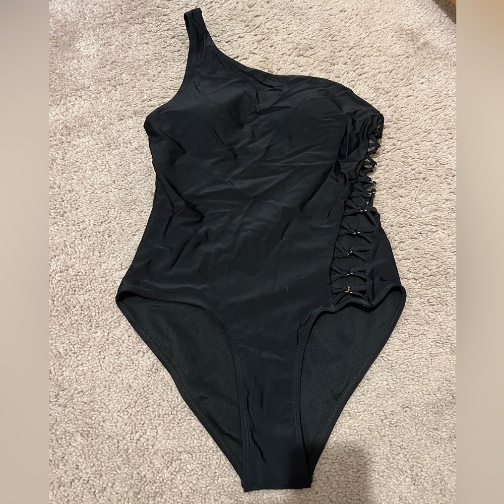 Black One Piece Bathing Suit